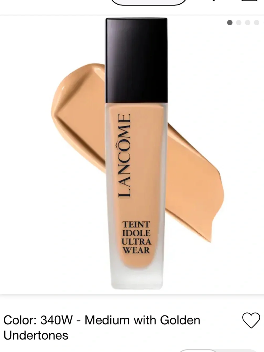 Teint Idole Ultra Wear Foundation SPF 25 Sunscreen Up to 24 Coverage (340 W